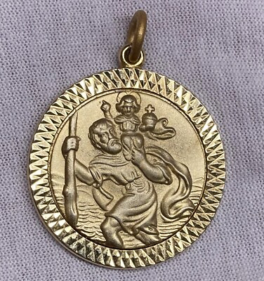 #ad EUROPE 1960´ SAINT CHRISTOPHER AND JESUS CHILD PROTECTOR DRIVERS MEDAL $19.43