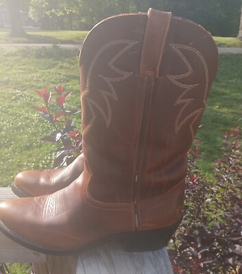 #ad DURANGO TR762 Men#x27;s Leather Cowboy Boots Size 9.5D $39.99