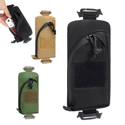 #ad Tactical Military Molle Backpack Shoulder Bag Pack Strap Pouch Phone Bag Holder $8.99