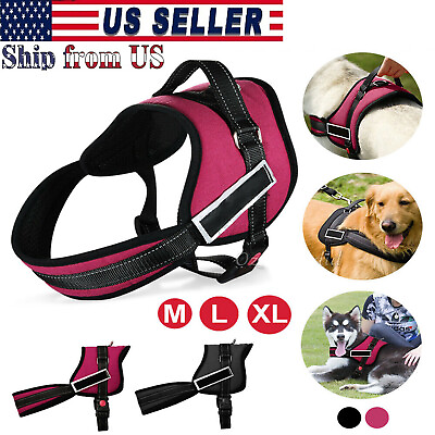 New Pet Dog Strong Pulling Harness Adjustable Support Comfy Pet Pitbull Training $9.99