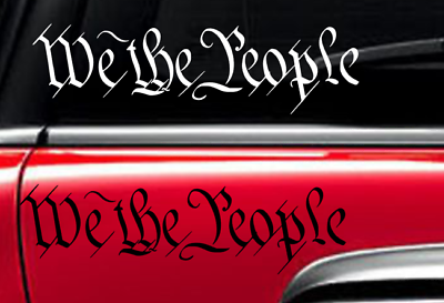 #ad We The People Sticker America patriotic USA Freedom liberty vinyl window decal $5.00