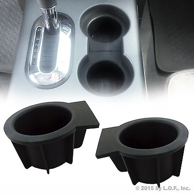 #ad 2 Center Console Cup Holder Inserts Front Fits Navigator Expedition Mark LT $19.98
