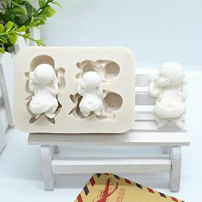 #ad 3D Sleeping Baby Silicone Mold Cake Decorating Tools Resin Chocolate Molds Kitch $24.72
