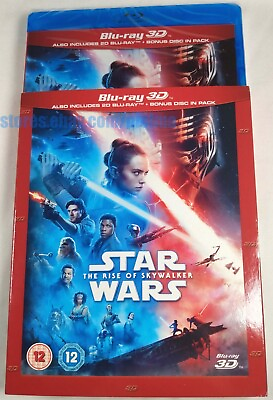 #ad STAR WARS: THE RISE OF SKYWALKER New 3D 2D Blu ray w SLIPCOVER Episode IX 9 $33.99