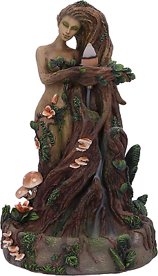 #ad Lady Earth Female Tree Spirit Natural Backflow Incense Burner $74.99
