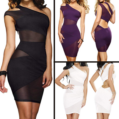 #ad Sexy Lingerie Women Mesh Sheer Bodycon Evening Clubwear Party Mini Dress US $15.98