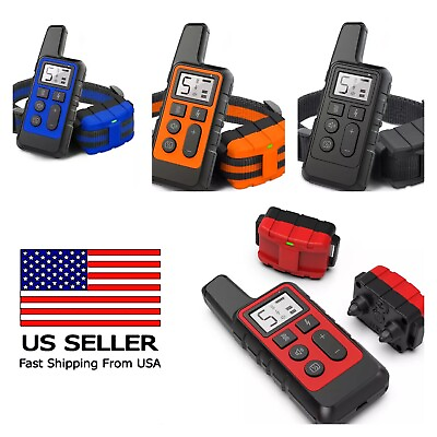 #ad Dog Training Collar Waterproof 3 Modes beep vibration and shock up to 500 m $33.25