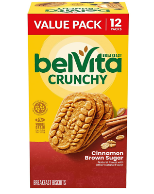 #ad belVita Cinnamon Brown Sugar Breakfast Biscuits Value Pack 12 Packs 4 Biscuit $13.99