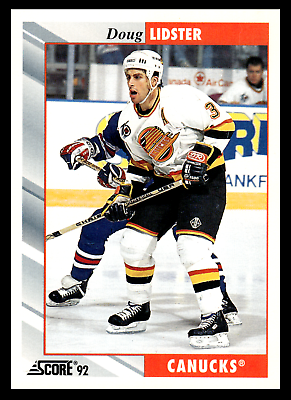 #ad 1992 Score Doug Lidster #124 Vancouver Canucks Base Set NHL Hockey $2.29