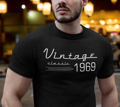 #ad Custom Made Shirt Birthday Gift Shirt for Men Vintage Classic Put Your Own Year $19.99