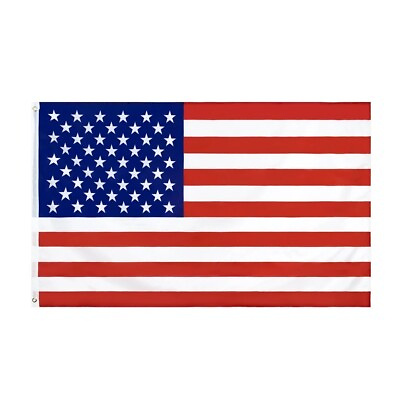 #ad 3#x27; x 5#x27; FT USA US U.S. American Flag Polyester Stars Brass Grommets $6.12