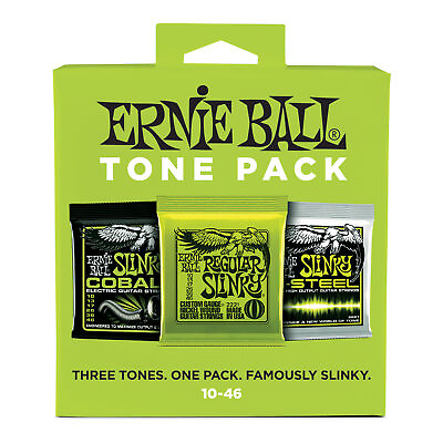 #ad Ernie Ball Regular Slinky Electric Guitar Strings Tone Pack 10 46 Gauge $21.49