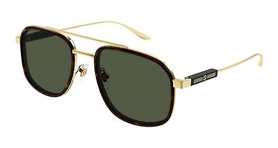 #ad Gucci Sunglasses GG1310S 002 Gold green Man $302.56