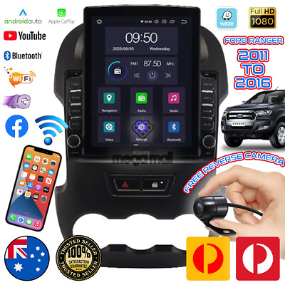 #ad 12quot;Car Radio GPS Head Unit stereo usb For Ford Ranger 2011 2016 AU $444.00