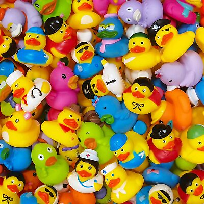 #ad Rubber Ducks in Bulk Assortment Duckies Jeep Ducking Floater Duck Bath Toy 30Pcs $24.05