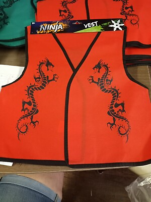 #ad Ninja Vest Halloween Costume Birthday Party Suppl Age 3 $3.50