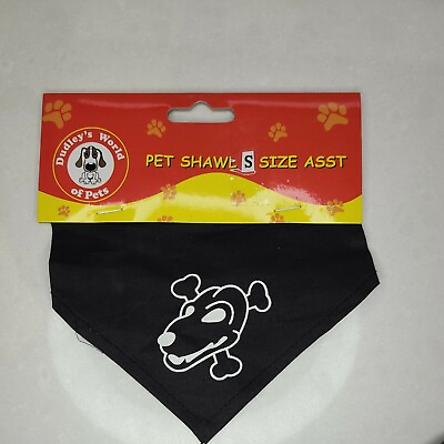 #ad Pet Dog Costume Black DOG Cape Shawl AU $4.99