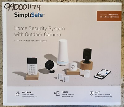 #ad SimpliSafe Home Security System with Outdoor Camera Free Shipping $254.91