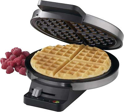 #ad WMR CAP2 round Classic Waffle Maker Brushed StainlessSilver $46.88