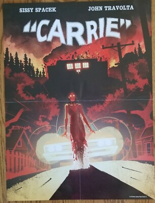 #ad Carrie Scream Factory Poster 18x24 movie horror stephen king john Travolta $20.09