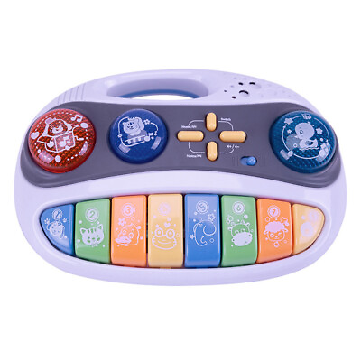 #ad Animal Sound Piano Keyboard Electric Flashing Music Instrument Early Educational $15.19