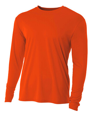 #ad A4 N3165 Mens Long Sleeve Dri Fit Cooling Performance 44 UPF Stylish T Shirt $14.32