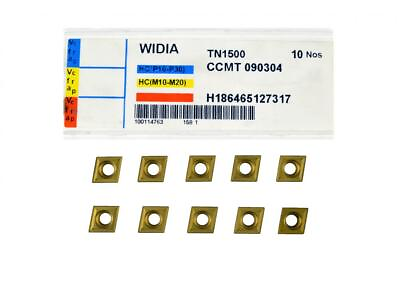 #ad Widia General Purpose Inserts CCMT 321 Grade TN1500 Package of 10 $22.95