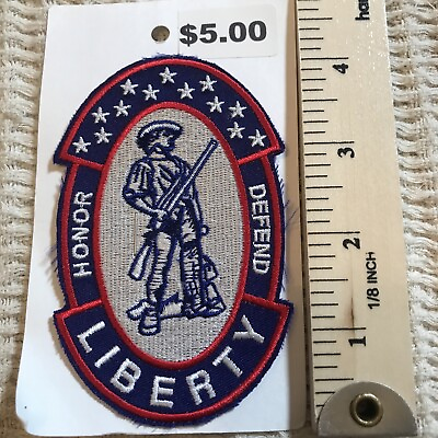 #ad Honor Defend Liberty Patriotic USA patch $7.00