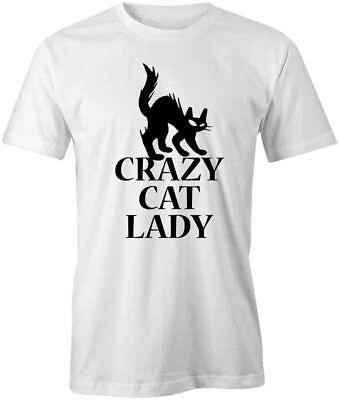 #ad CRAZY CAT LADY TShirt Tee Short Sleeved Cotton CLOTHING S1WSA93 $14.39