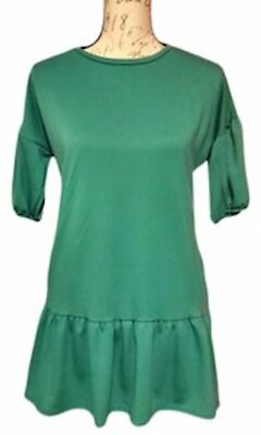 #ad Velvet Torch Women#x27;s Size Green Short Sleeve Casual Dress NWT $15.99