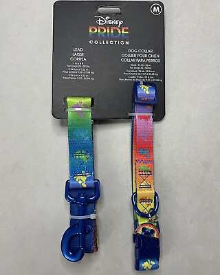 Disney Dog Tails Pride Collection Lead and Dog Collar Size M $57.99