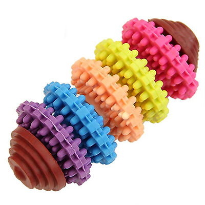 #ad Pets Dogs Puppy Colorful Rubber Dental Teething Healthy Teeth Gums Chew Toy 0 $8.31