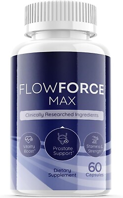 #ad #ad 1 Pack Flow Force Max Vegan Male Vitality Supplement Pills 60 Capsules $28.95