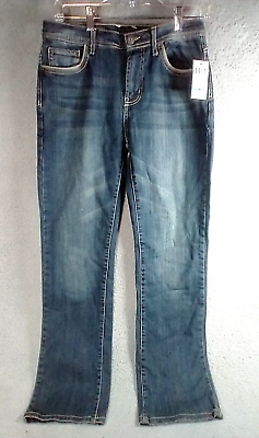 #ad Buffalo David Bitton Mens Slim Boot Jeans 16 King X Stretch Contrasted Medium $13.74