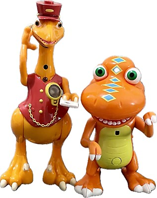 #ad Jim Henson’s Dinosaur Train Interactive Toy Lot Mr Conductor amp; Buddy Tested $29.74