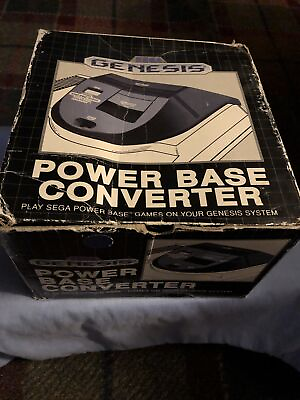 #ad SEGA Genesis Power Base Converter Original Box Plays Master System Games Outrun $189.99