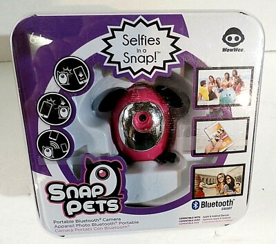 #ad Portable Bluetooth Camera SNAP PETS by WowWee Selfies in a Snap NEW pink $6.50
