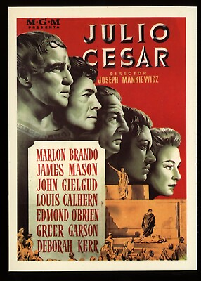#ad Julio Cesar Marlon Brando Movie Cinema Film Poster Art Postcard $5.95