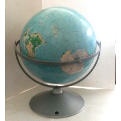 #ad Vintage AJ Nystrom Dual Axis 12quot; Structural Relief Globe 1949 $77.00