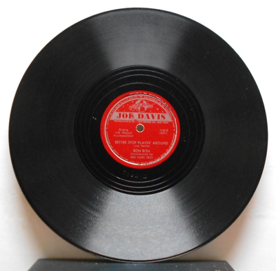 #ad Truthfully Better Stop Playin#x27; Bon Bon 10quot; 78 rpm Joe Davis 7192 $8.00