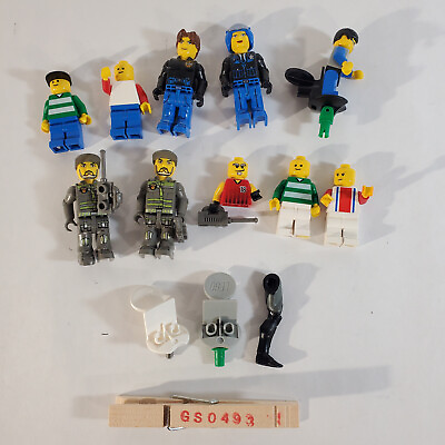#ad 9 Lego Minifigures Lot Misc Bundle GS0493 $14.37
