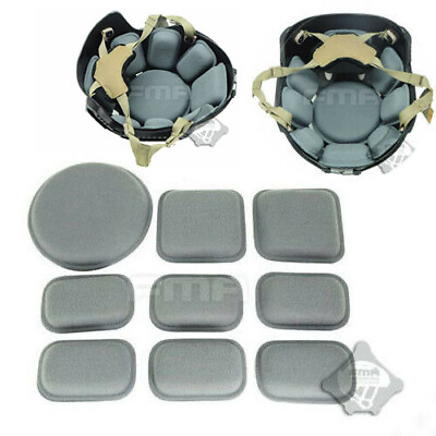 #ad 9PCS FMA Airsoft Military Tactical Helmet Replacement Pads Protector Set TB952 $12.34