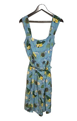 #ad Women’s ModCloth Large Dress Tropical Turtles $27.00