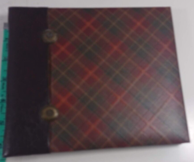 #ad K amp; Company plaid Post Bound 7.5 x 6.5 50 pages Memory Photo Book Album $4.80