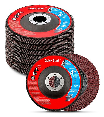 #ad 20x Flap Disc 4.5quot; 40 Grit Angle Grinder Sanding Grinding Wheels $21.99