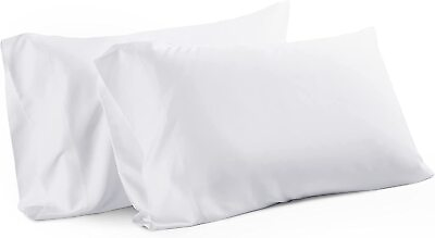 #ad TILLYOU Bamboo Pillowcase Standard Size Set of 2 Soft Breathable Pillow case Co $40.31