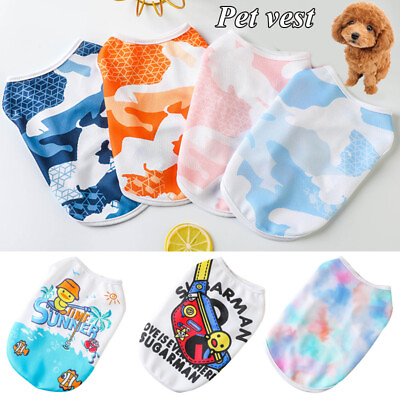 #ad Pet Dog Clothes Puppy T Shirt Clothing For Small Dog Puppy Casual Printing Vest $2.19