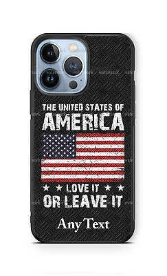 #ad Personalized USA Love it or Leave it Phone Case fits iPhone Samsung Google gift $18.98