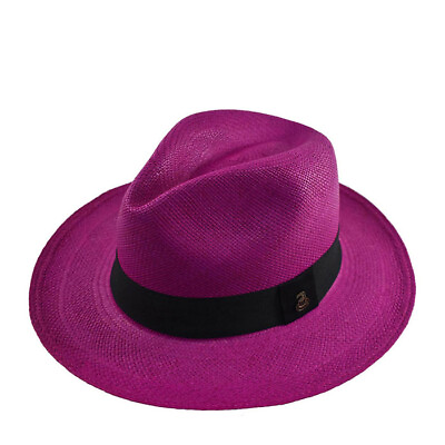 #ad Colors Fedora Original Panama Hat Handwoven in Ecuador EA HatBox $109.99