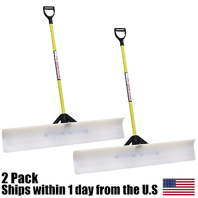 #ad 2 The Snow Plow 48quot; Wide Snow Shovel Push Plow Commercial Residential D Grip 5 $223.99